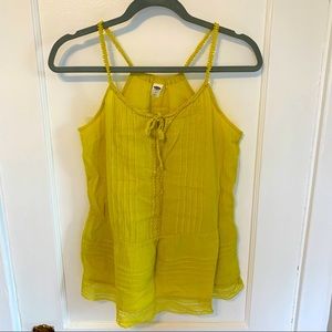 Old Navy Keylime Boho Peplum Tank Top